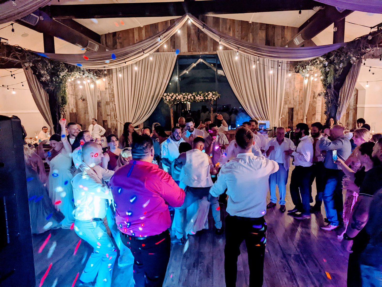 Dance floor at a milestone celebration